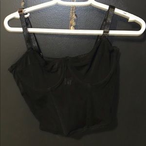 Black tank top corset top